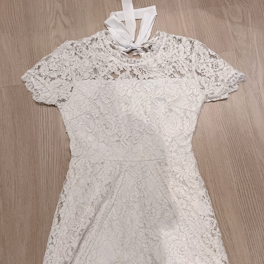 Francescas Lace Romper with open back